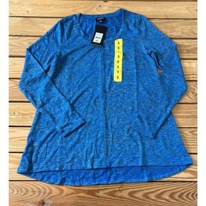 NWT Jones New York Long Sleeve T Shirt Size Small Women’s Blue Pullover